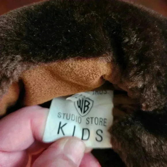 Warner Bros. Vintage 90's Tasmanian devil slippers kids size L no wear or terse. - Picture 5 of 5